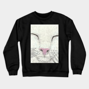 white cat face Crewneck Sweatshirt